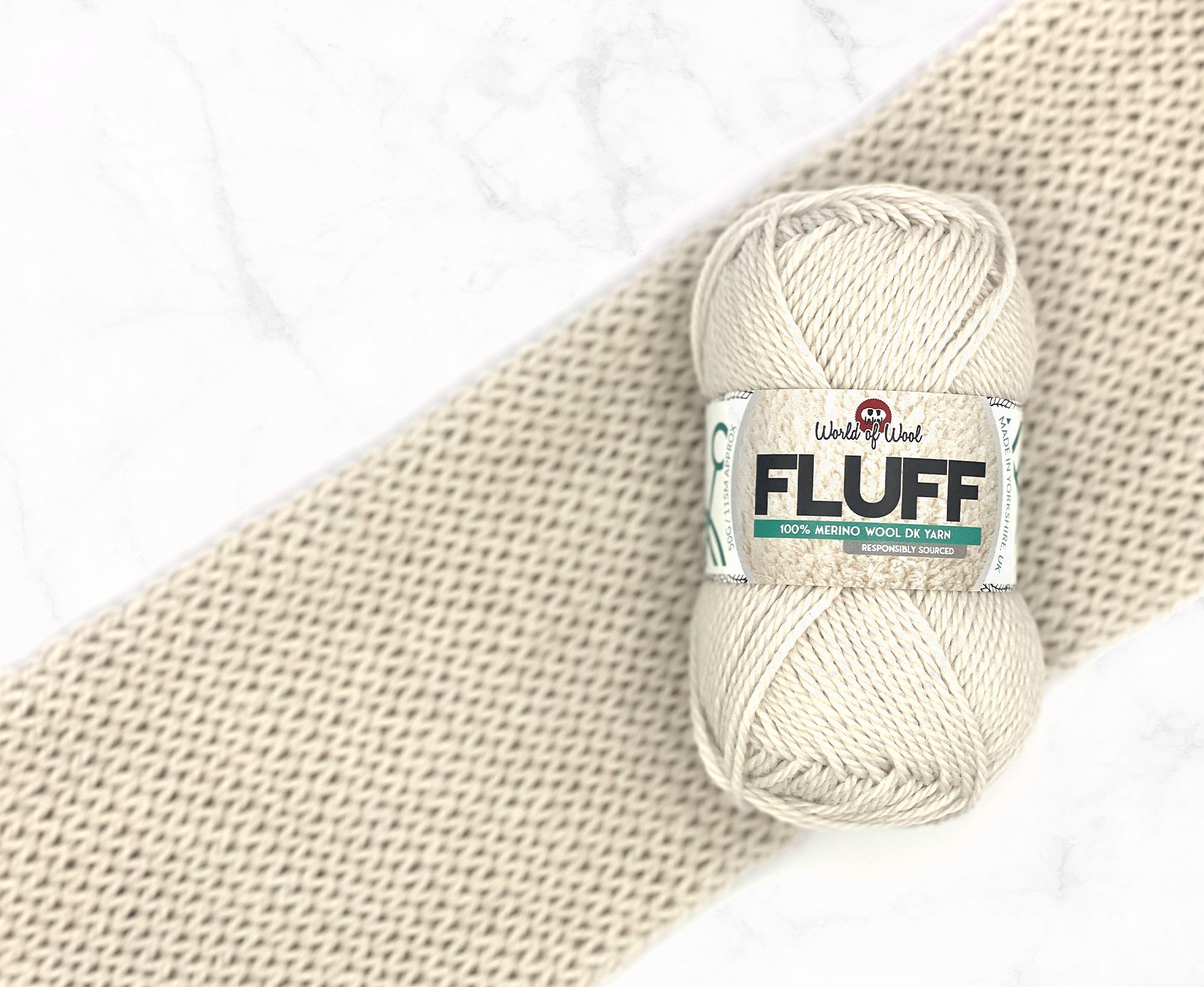 Fallen Snow Fluff Merino DK Yarn