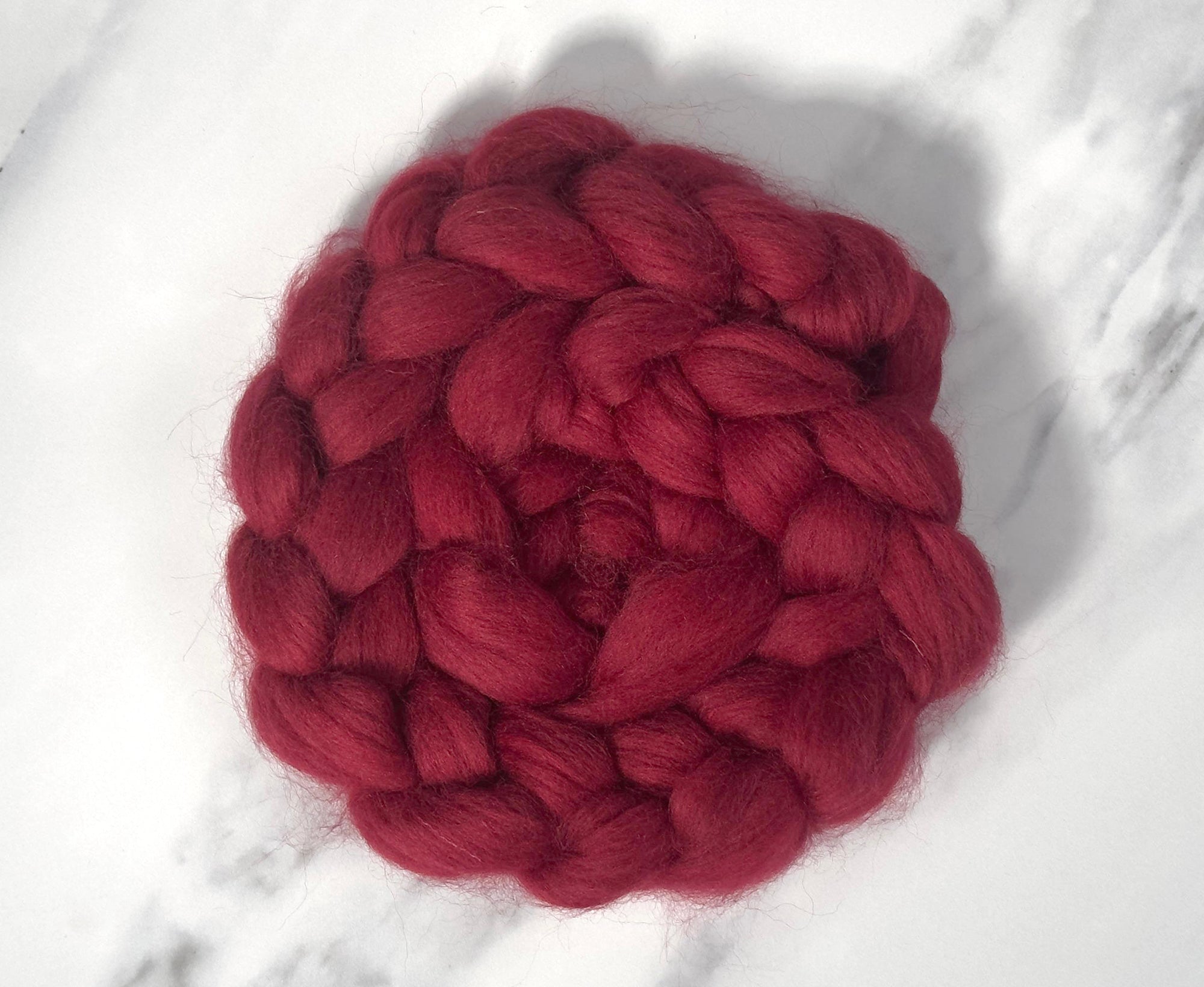 Blue Faced Leicester Ruby Red Dyed Wool World Of Wool