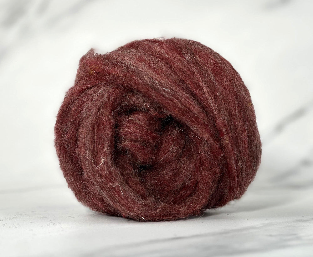 Tudor Red British Sliver Carded Wool World Of Wool