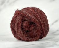 Tudor Red British Sliver Carded Wool World Of Wool