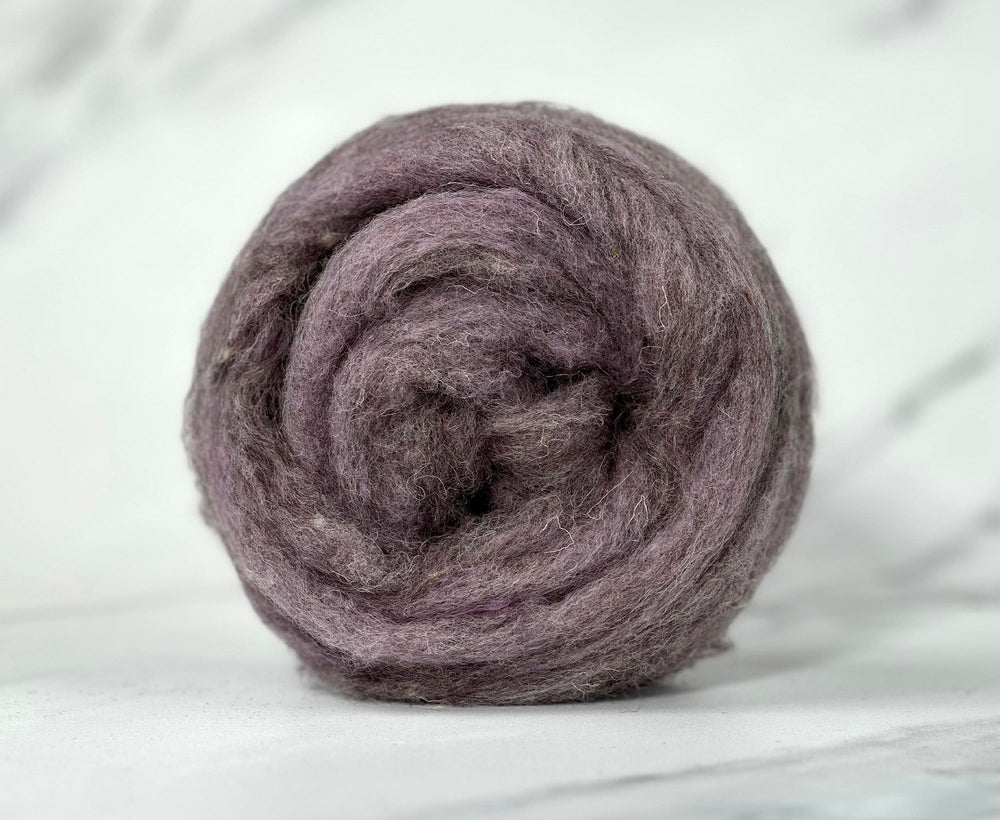 Wisteria Purple British Sliver Carded Wool World Of Wool