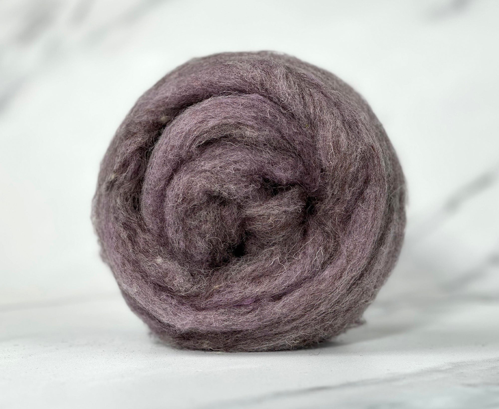 Wisteria Purple British Sliver Carded Wool World Of Wool