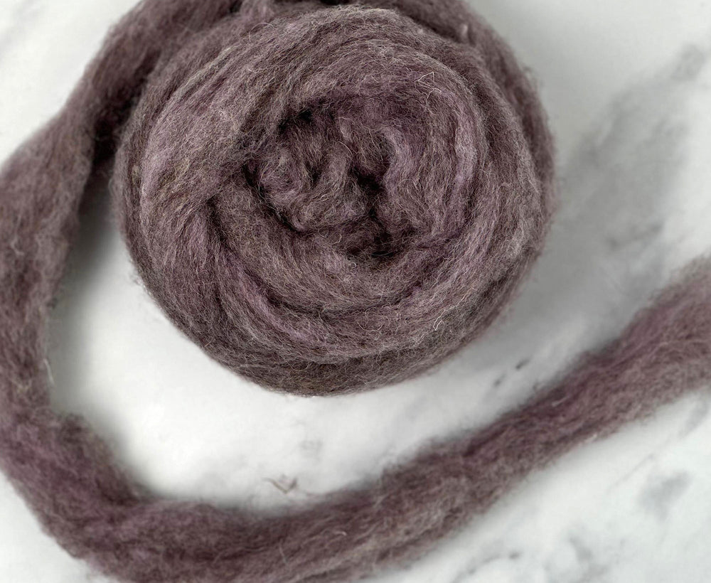 Wisteria Purple British Sliver Carded Wool World Of Wool