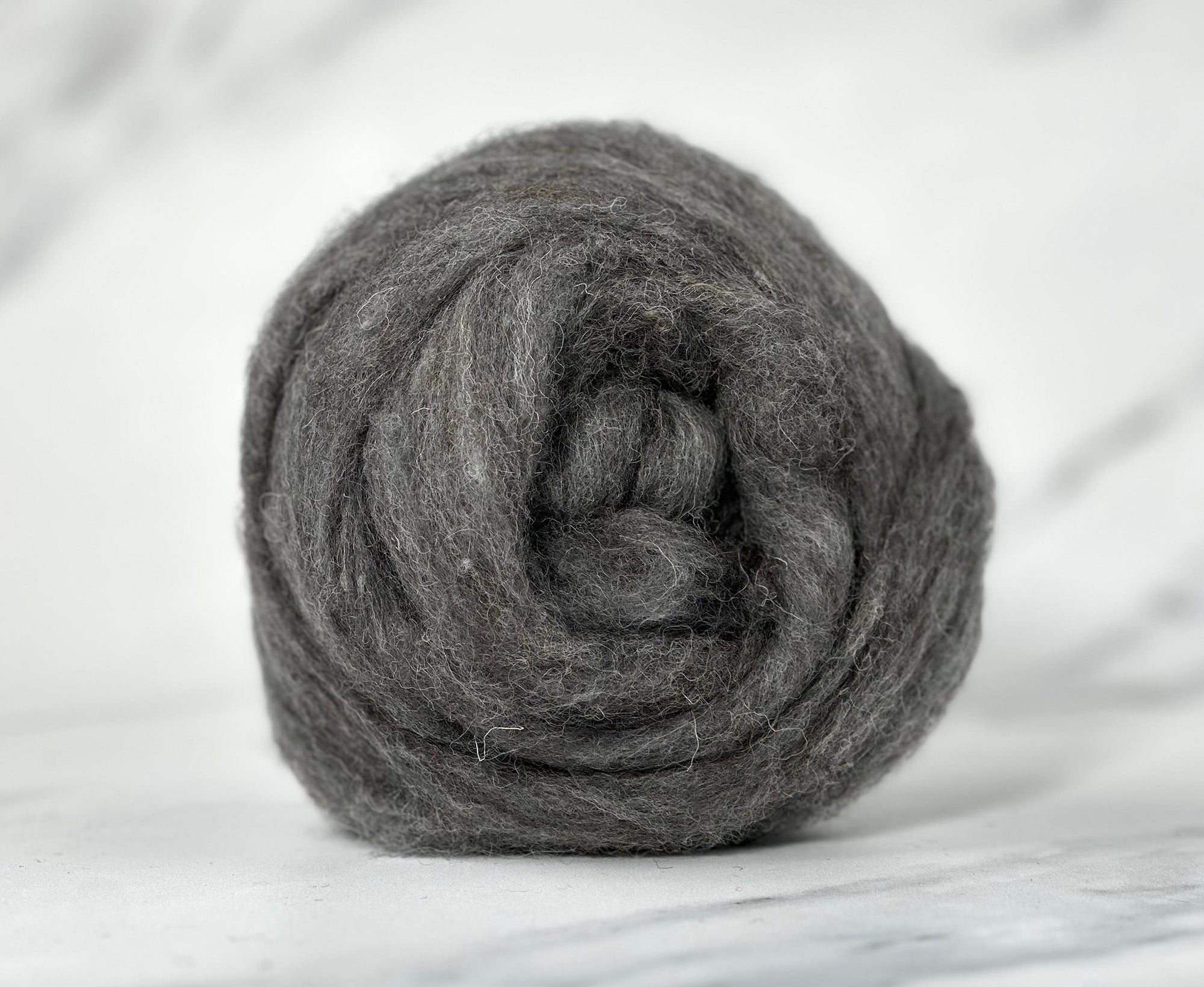 British Summer Grey British Sliver Carded Wool World Of Wool