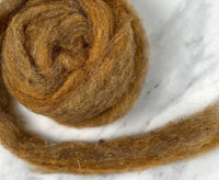 Marmalade Orange Grey British Sliver Carded Wool World Of Wool