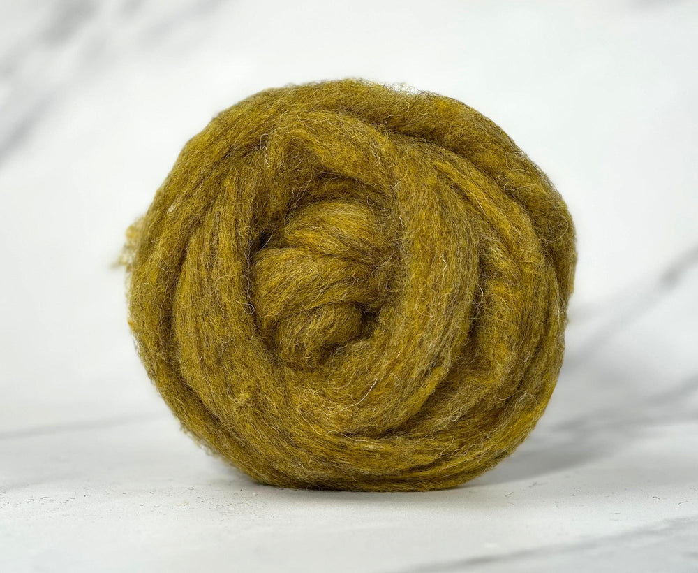 Wheat Yellow British Sliver Carded Wool World Of Wool