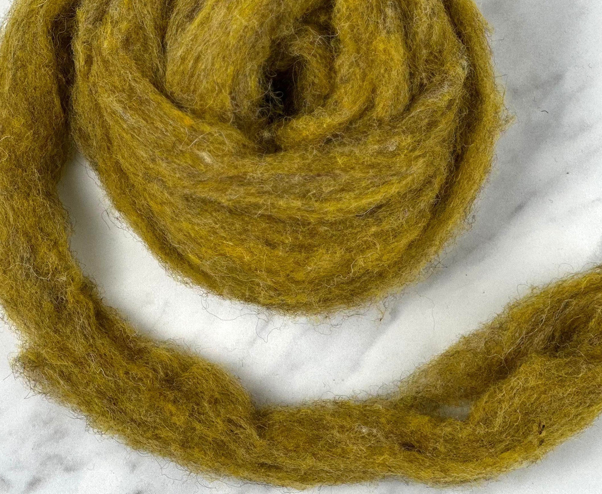 Wheat Yellow British Sliver Carded Wool World Of Wool