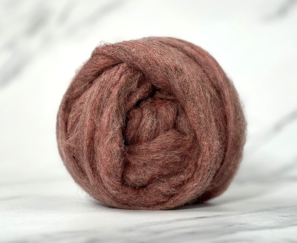 English Rose Pink British Sliver Carded Wool World Of Wool