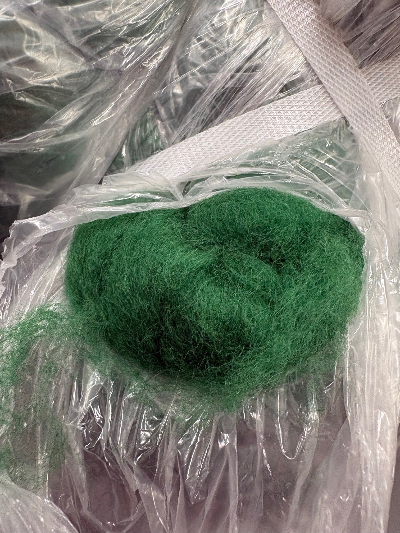 Carded Wool Sliver Emerald Green (6kg)