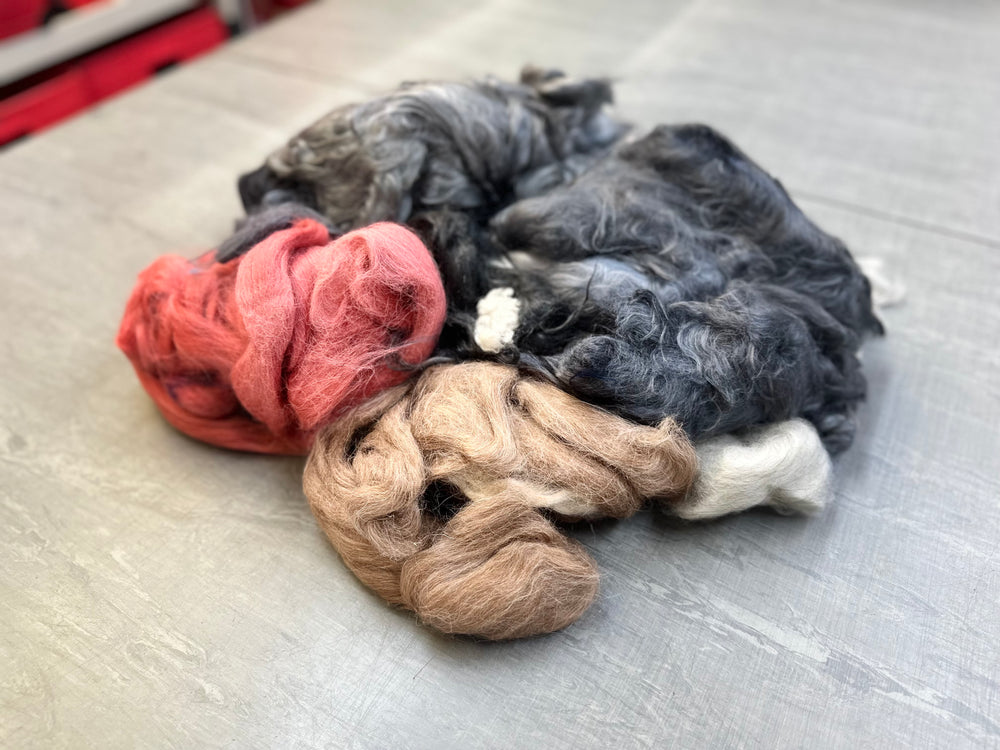 100% Mohair Lap Waste Bulk Bag 5KG