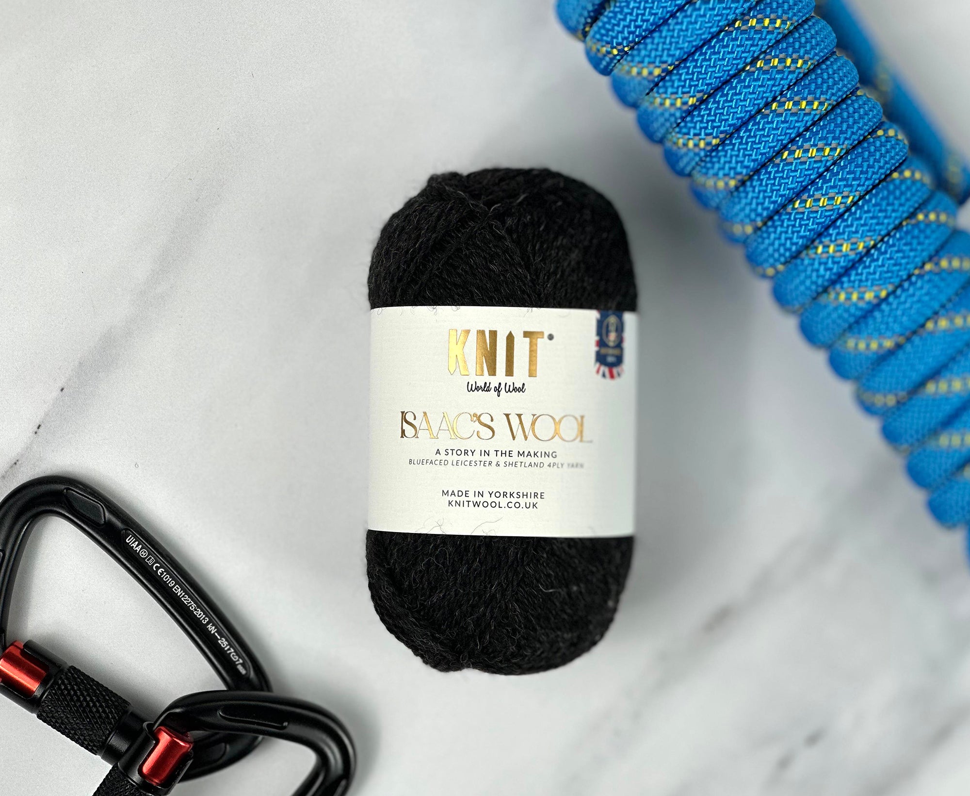 Roaches Black Isaac's Wool 4 Ply Yarn