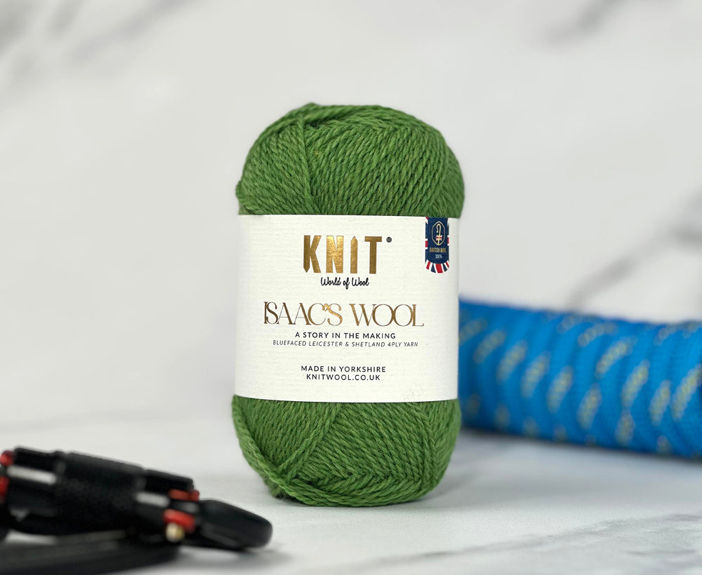 Llanberis Green Isaac's Wool 4 Ply Yarn