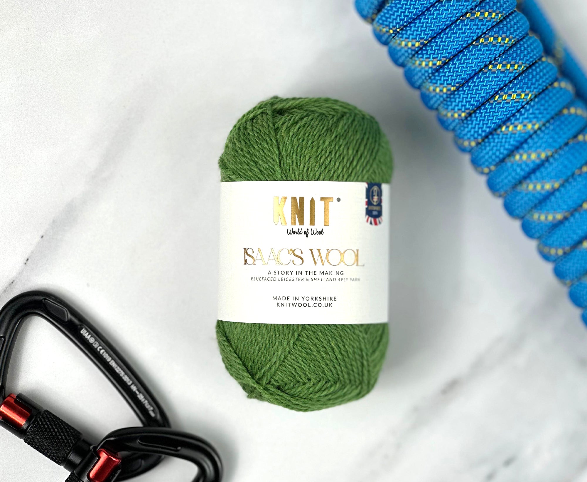 Llanberis Green Isaac's Wool 4 Ply Yarn