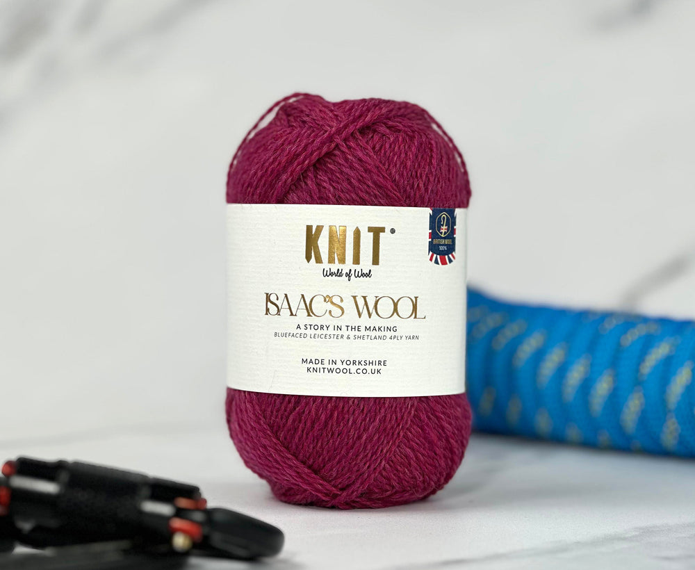 Portland Pink Isaac's Wool 4 Ply Yarn