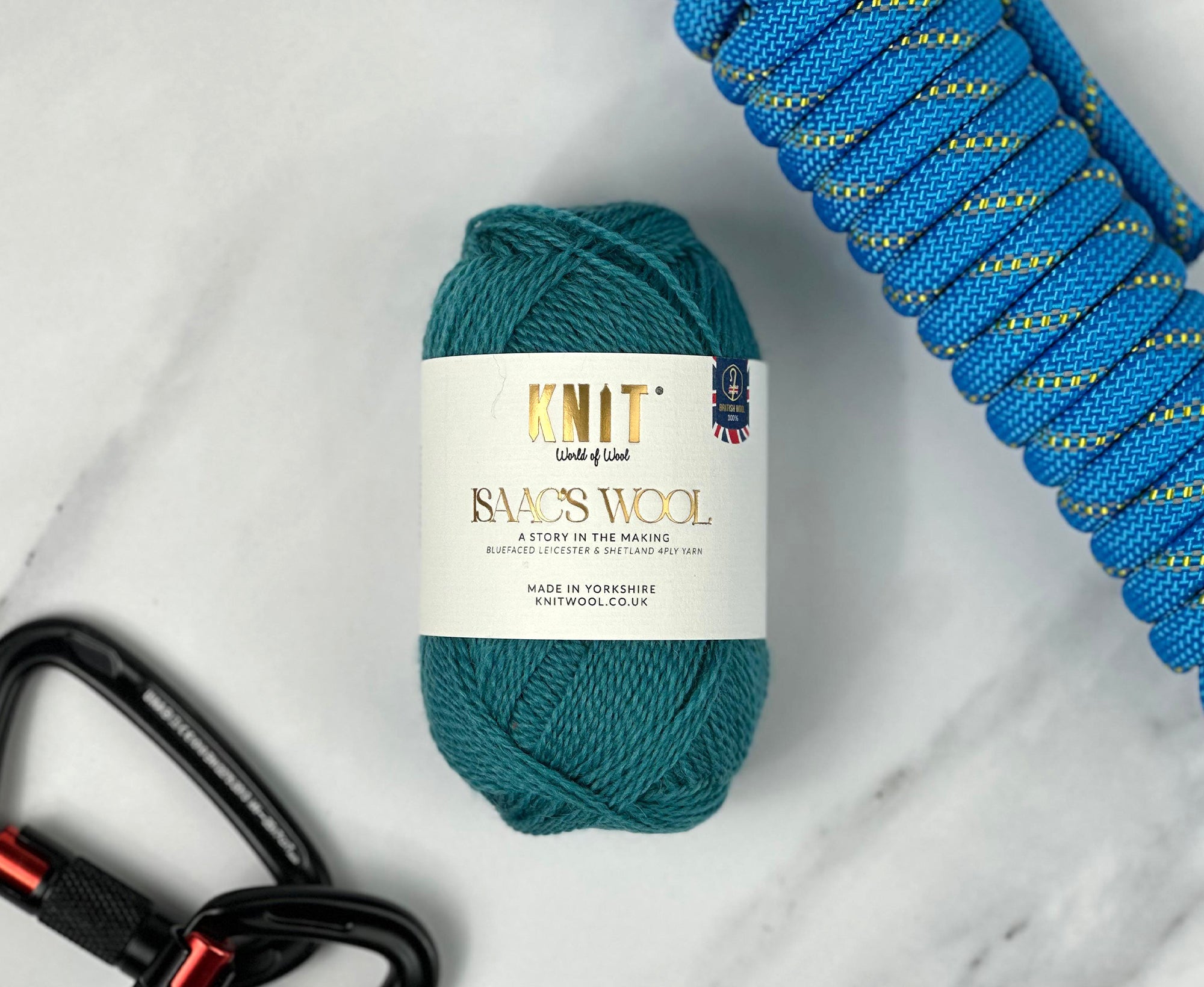 Dunbarton Blue Isaac's Wool 4 Ply Yarn