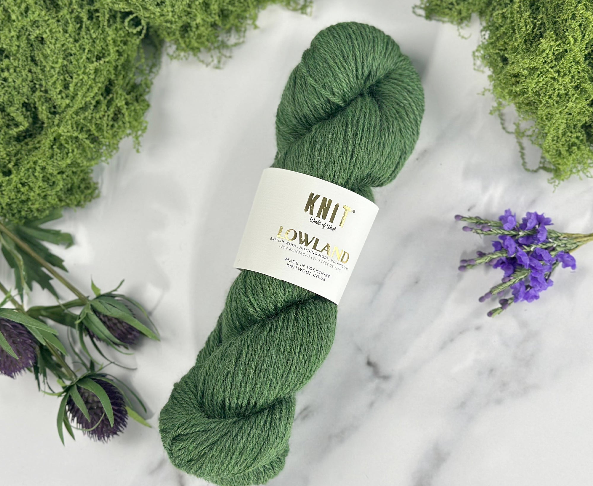 Clover Leaf Green Lowland DK Yarn