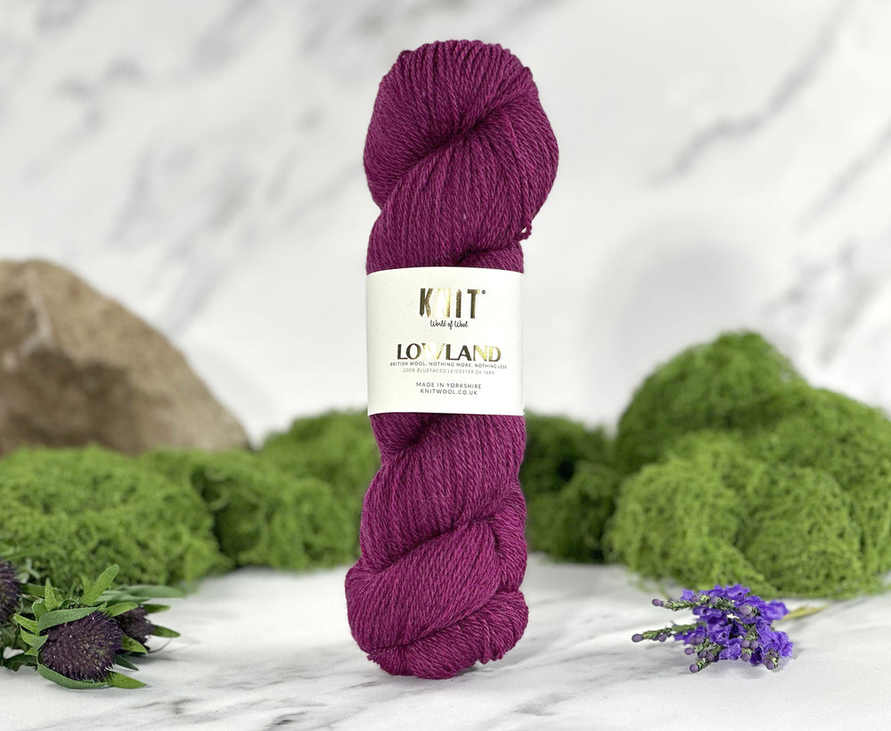 Sloe Gin Purple Lowland DK Yarn