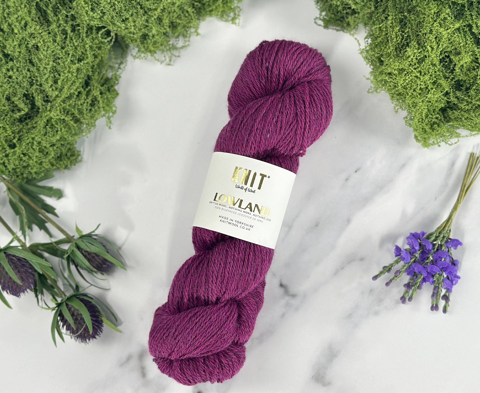 Sloe Gin Purple Lowland DK Yarn