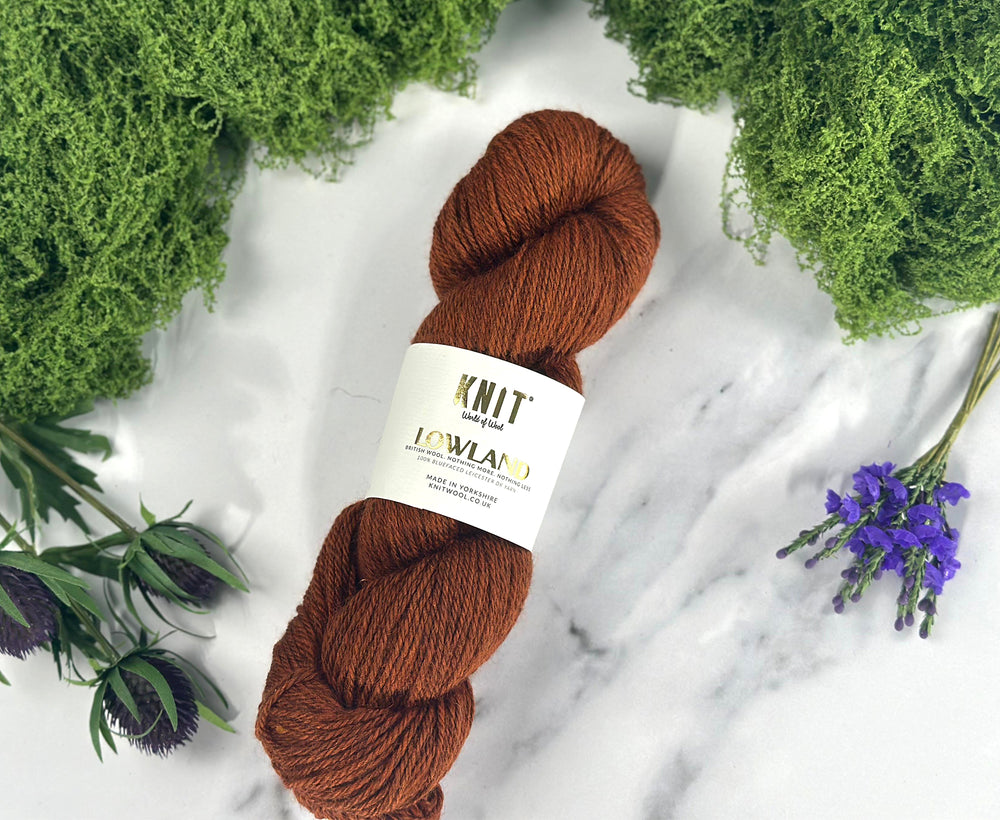 Russet Hill Orange Lowland DK Yarn