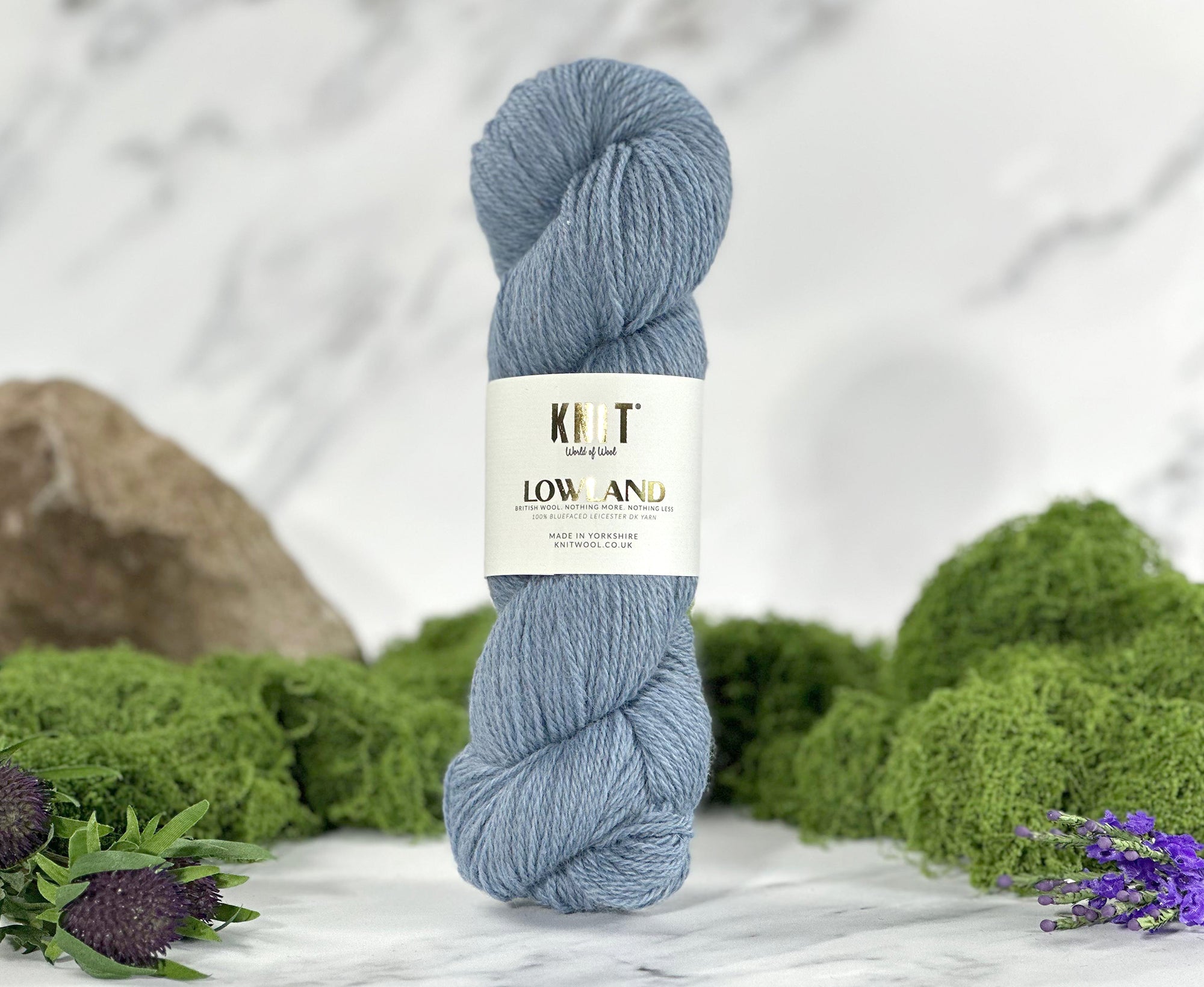 Sea Cliff Blue Lowland DK Yarn