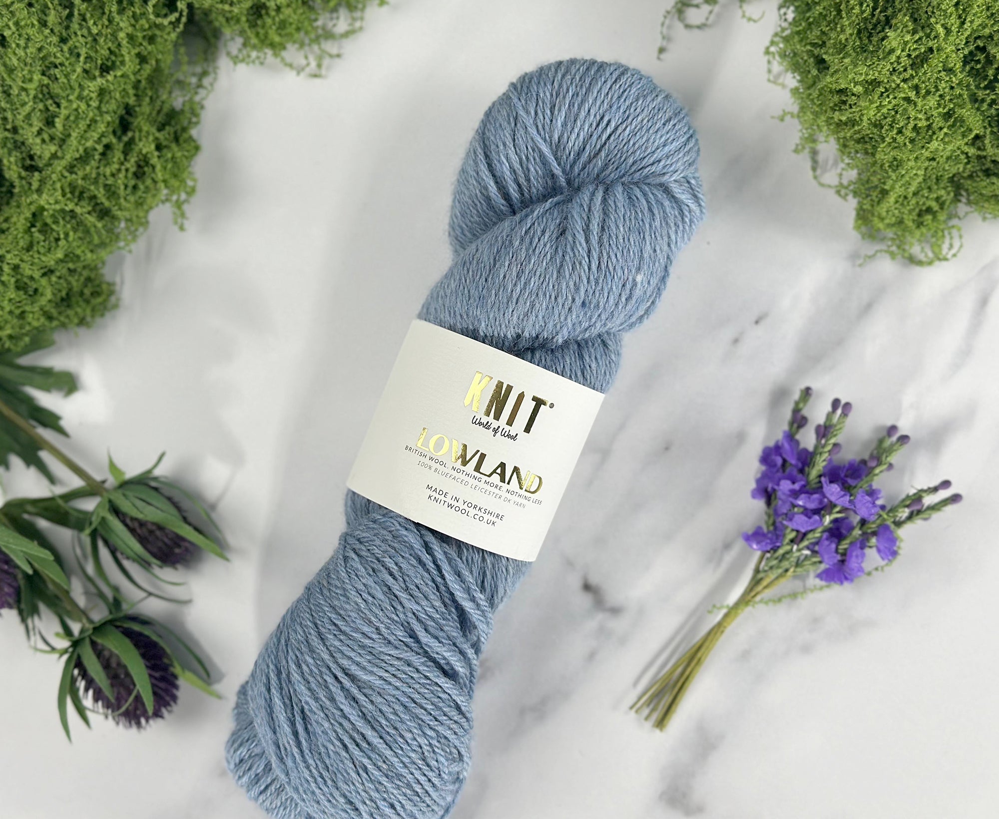 Sea Cliff Blue Lowland DK Yarn