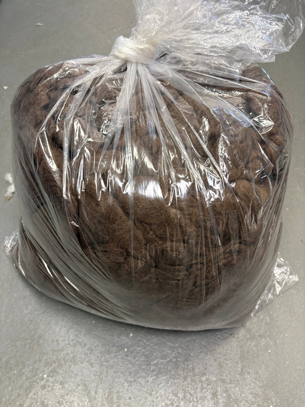Brown Carded Wool Fibre Fill (5.5kg)