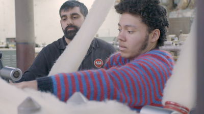 Isaac & Shabaz getting hands on!