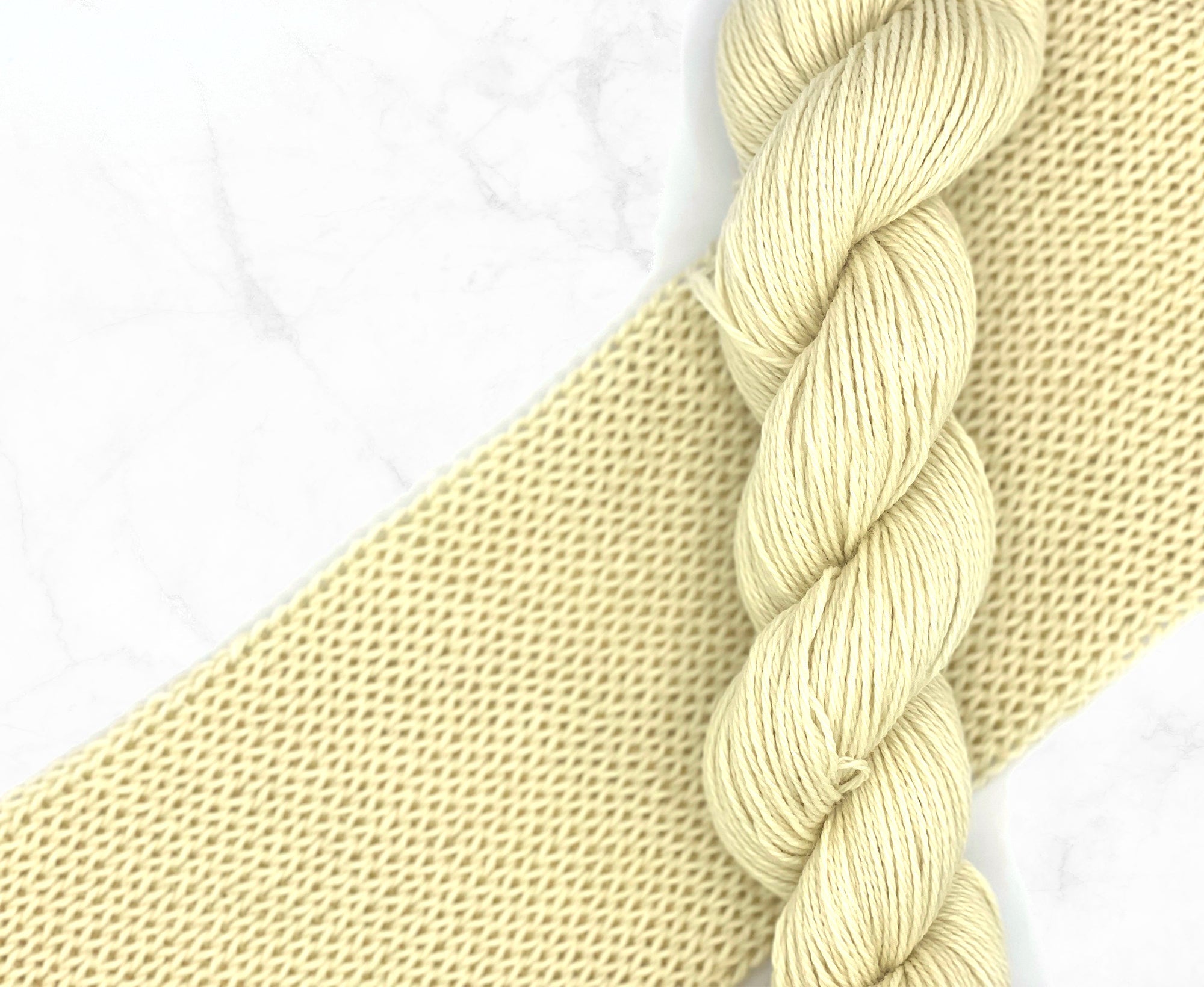 Organic Thassos White Aran Yarn