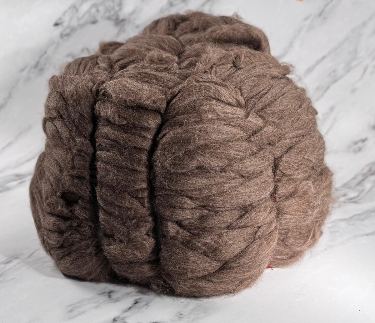 Natural Brown Blue Faced Leicester / UK Alpaca Blended Top 7kg Bump