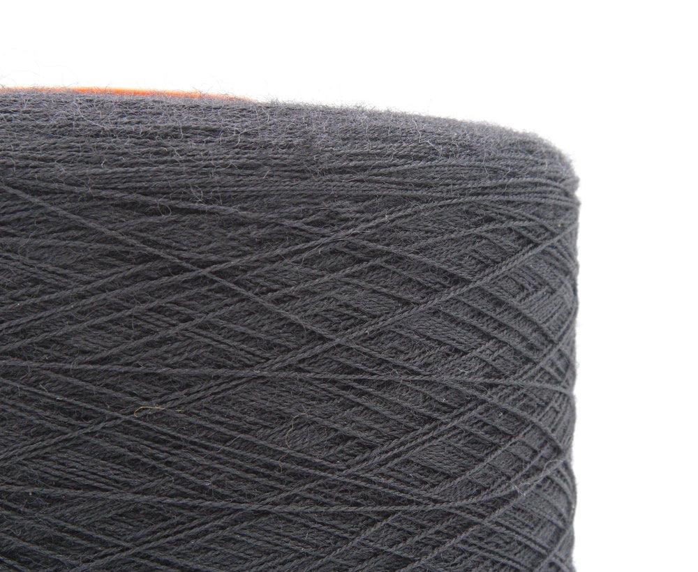 100% Wool Black Weaving Yarn Cone 6KG