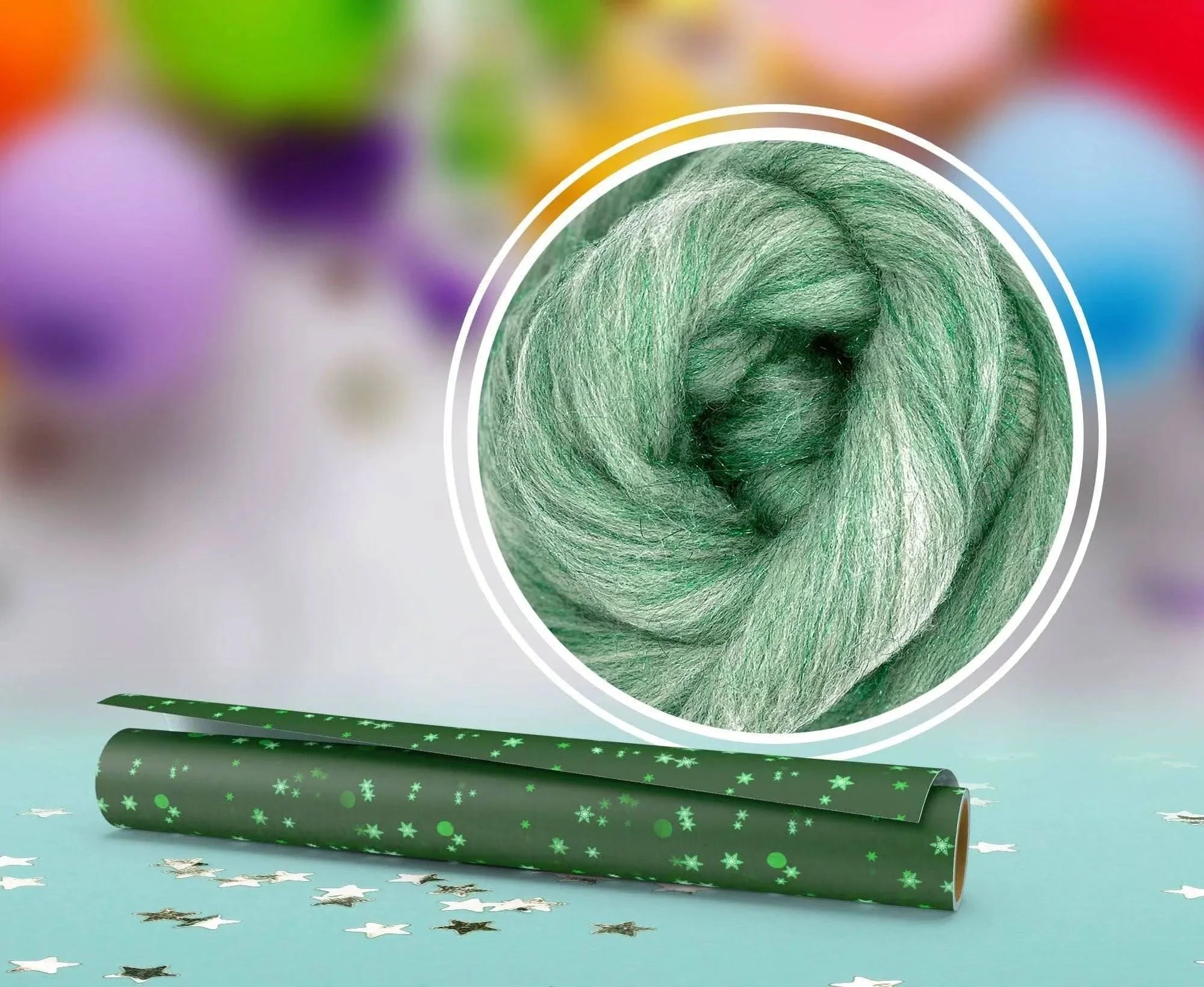 Glitter White/Green Blends WoW