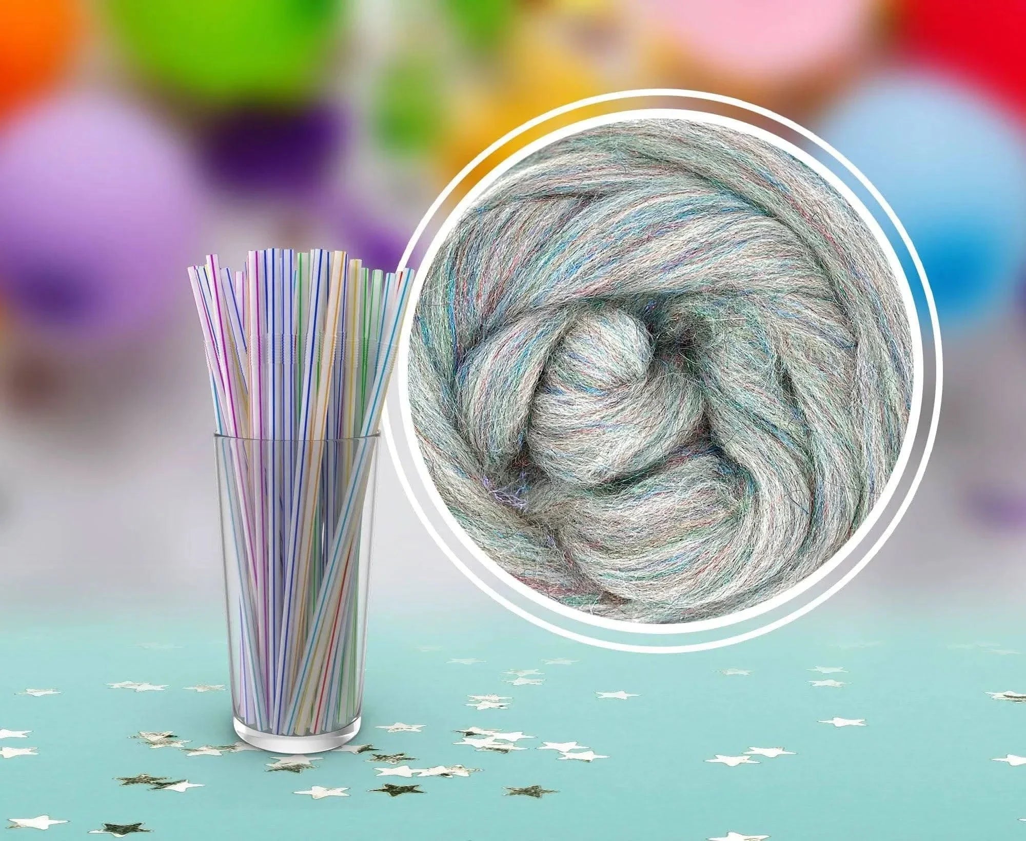Glitter White/Multi Colour Blends WoW