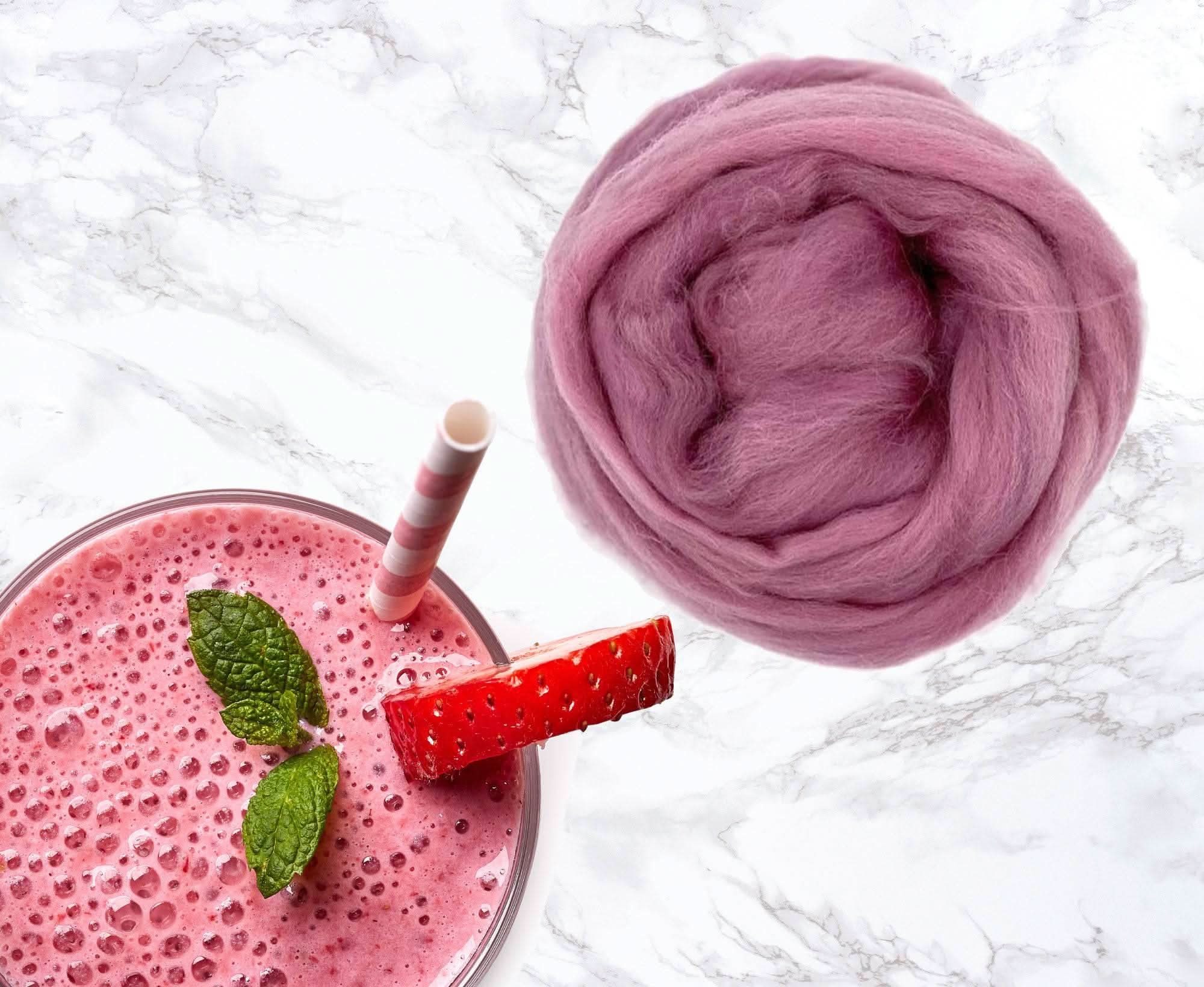 Swm2 Superwash Merino Smoothie | Pink Felting, Spinning & Crafting Wool ...