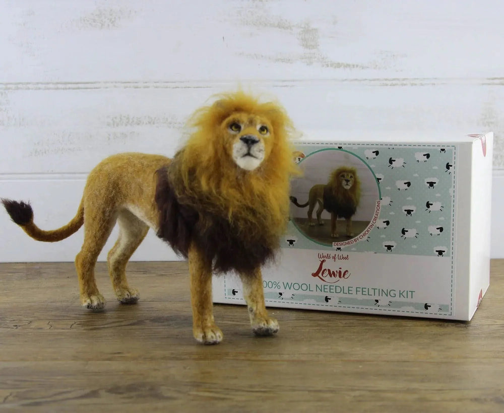 Lewie The Lion | Needle Felting Kit Felting Kits WoWkit