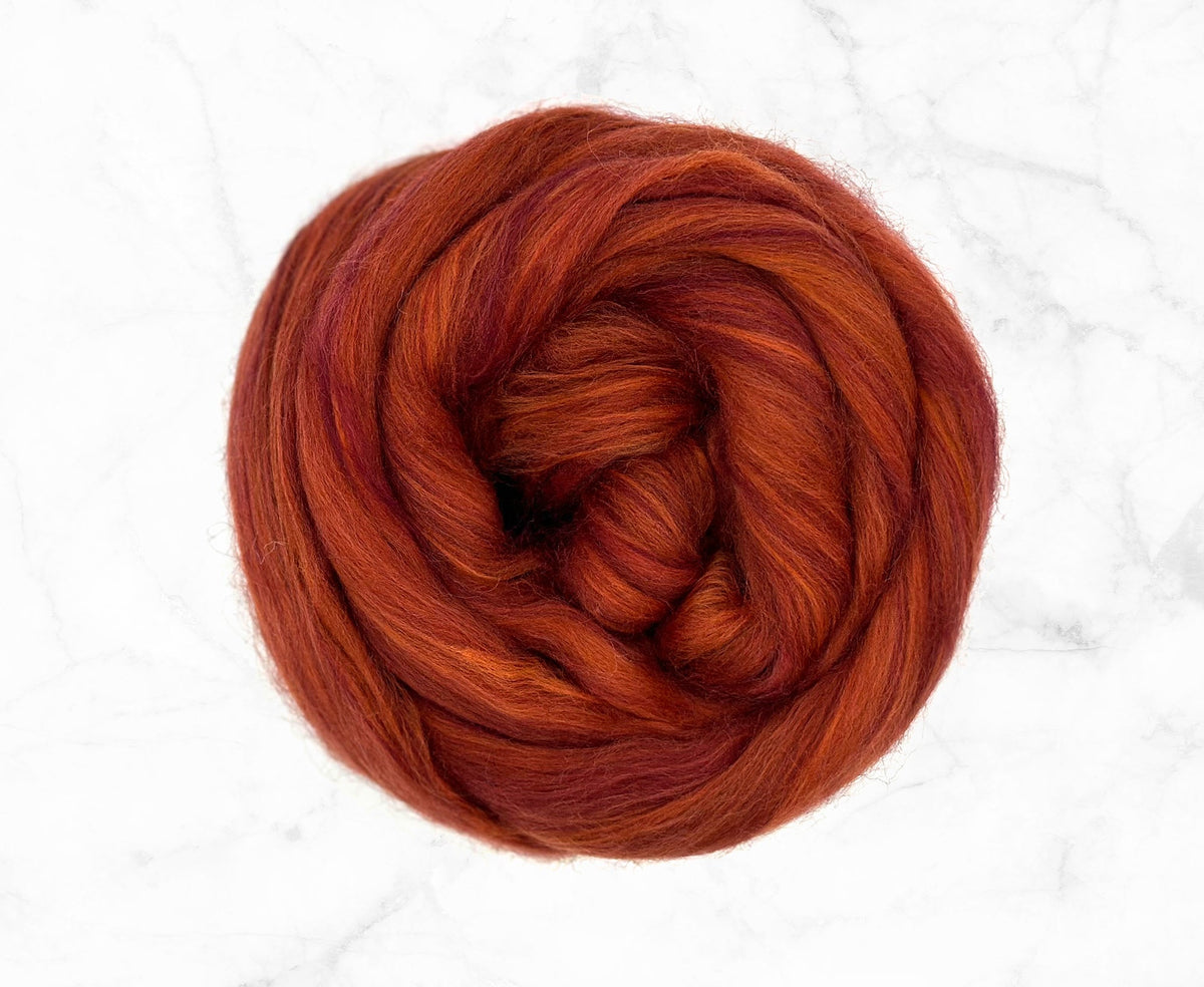 Wool Redm Rosewood Red | Wool & Bio-Nylon Spinning, Felting & Crafting Fibre ...