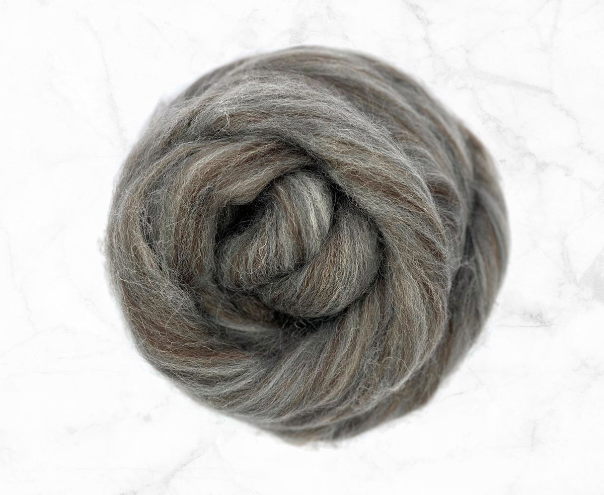 Stobi Rustic Wool Rustic Clay | Wool & Bio-Nylon Spinning, Felting & Crafting Fibre ...