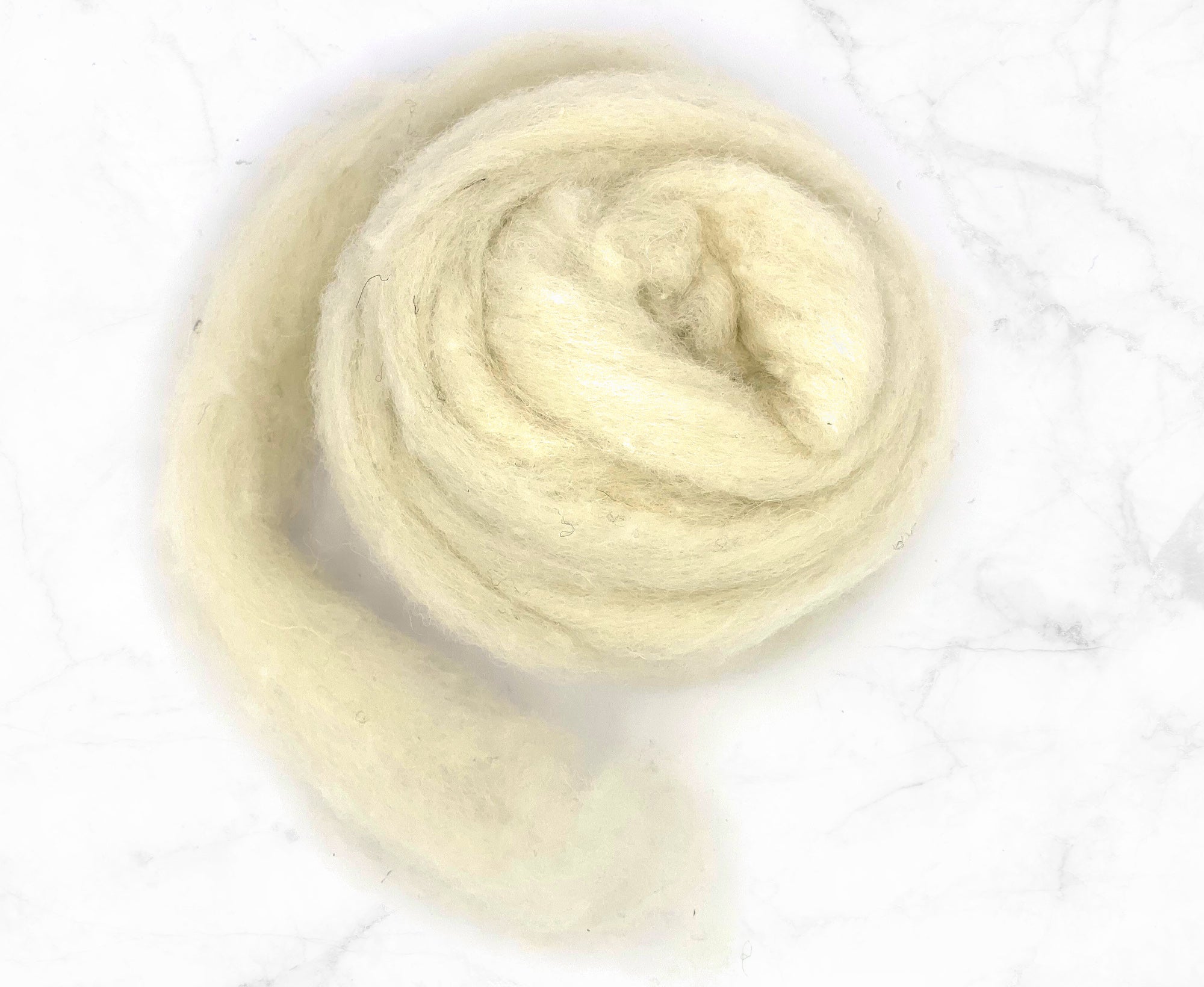 Carded White Shetland Sliver