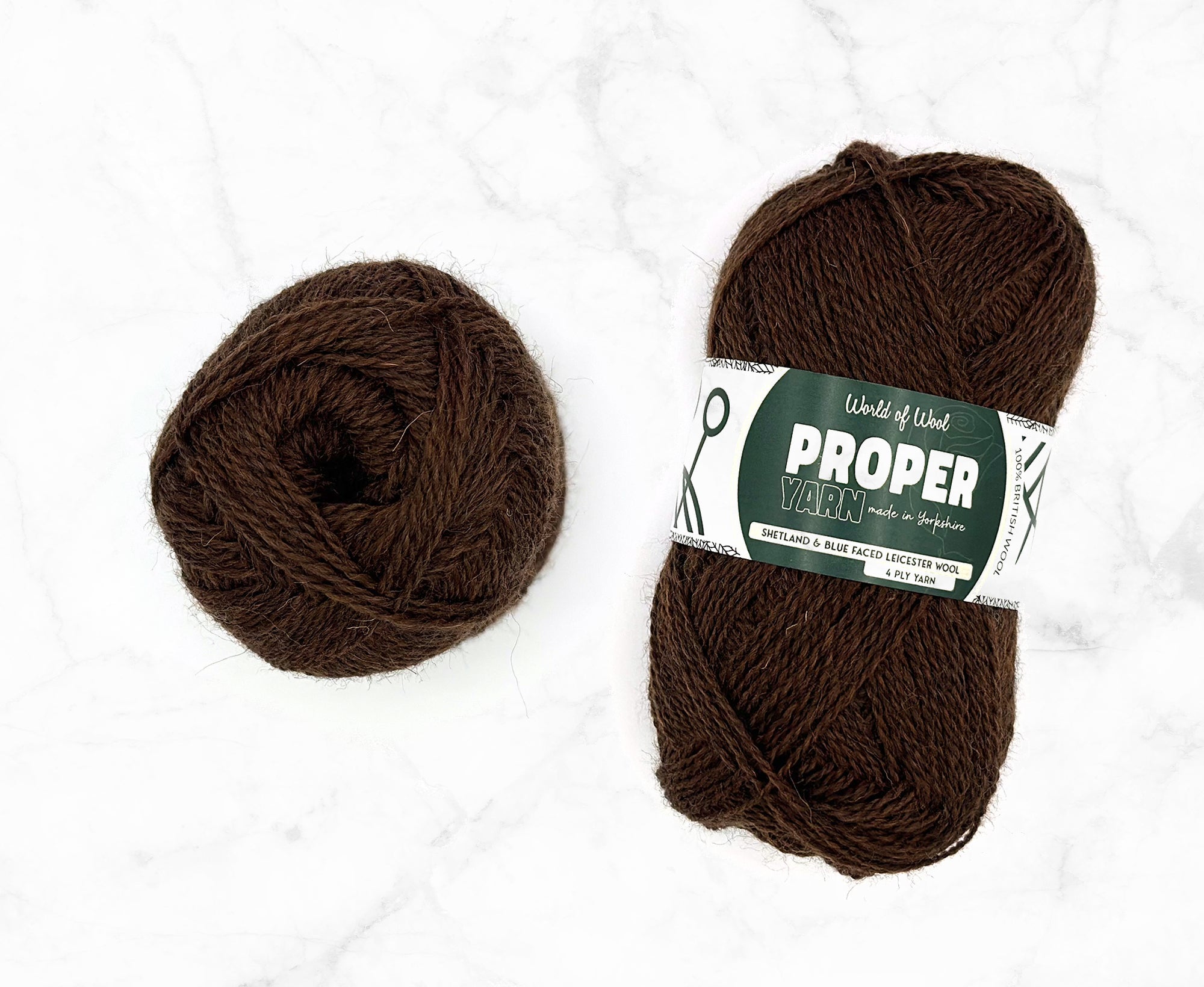 Bairn Brown Proper 4 Ply Yarn