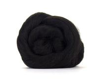 Black Baby Alpaca Top - World of Wool