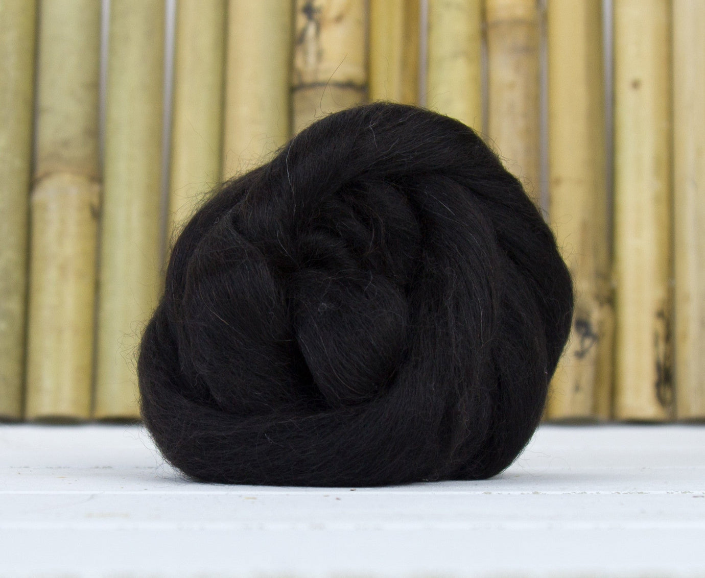 Black Baby Alpaca Top - World of Wool