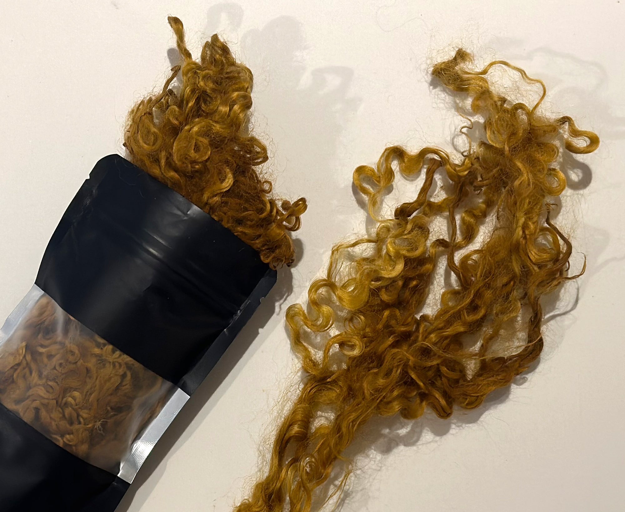 Locky Wensleydale Wool Locks Gingernut