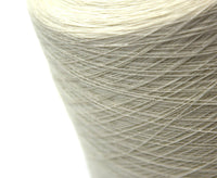 100% Wool White Weaving Yarn Cone - World of Wool