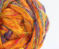 Sari Silk Beach Fire - World of Wool