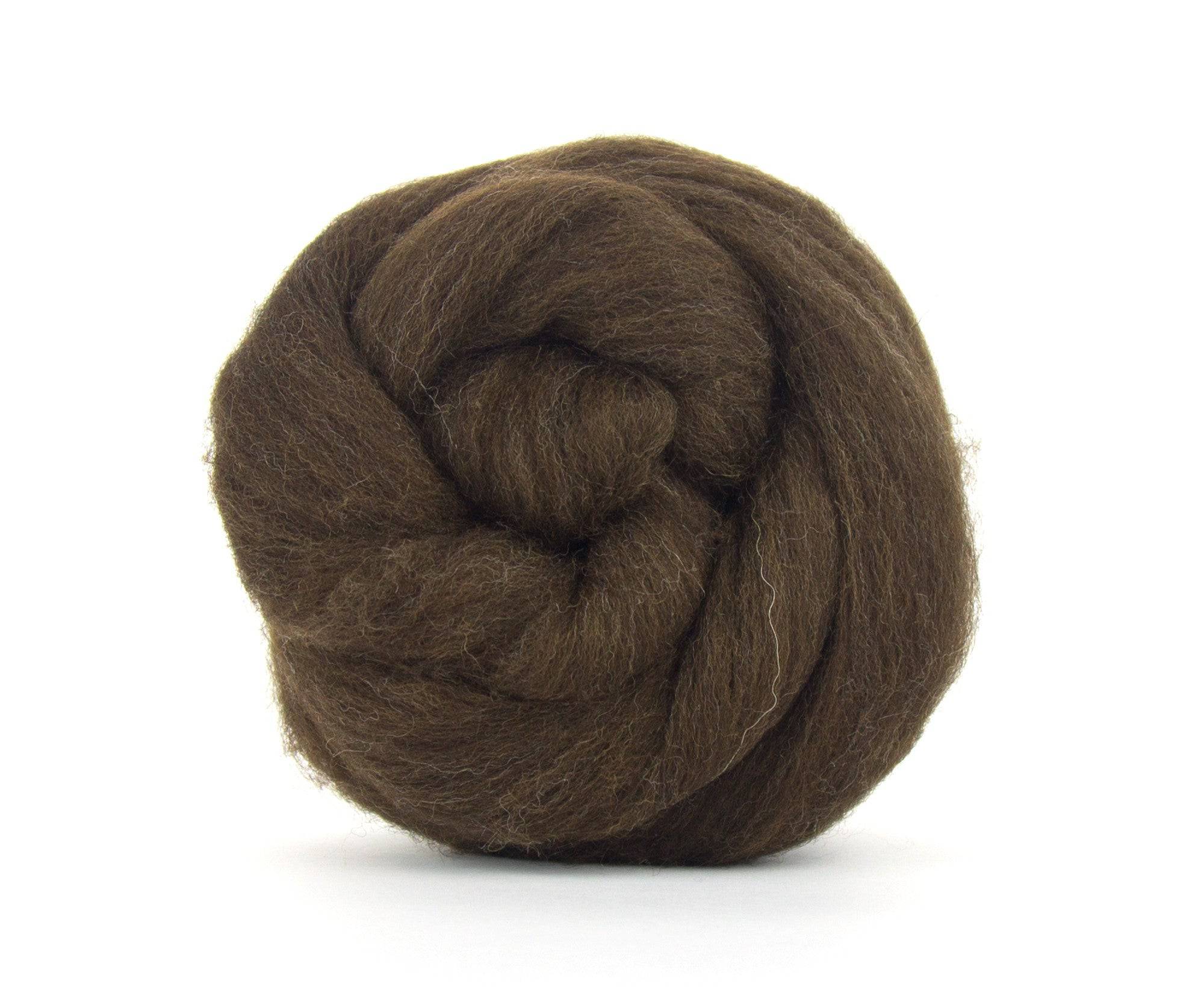 24mic 62's Natural Brown Merino Top - World of Wool