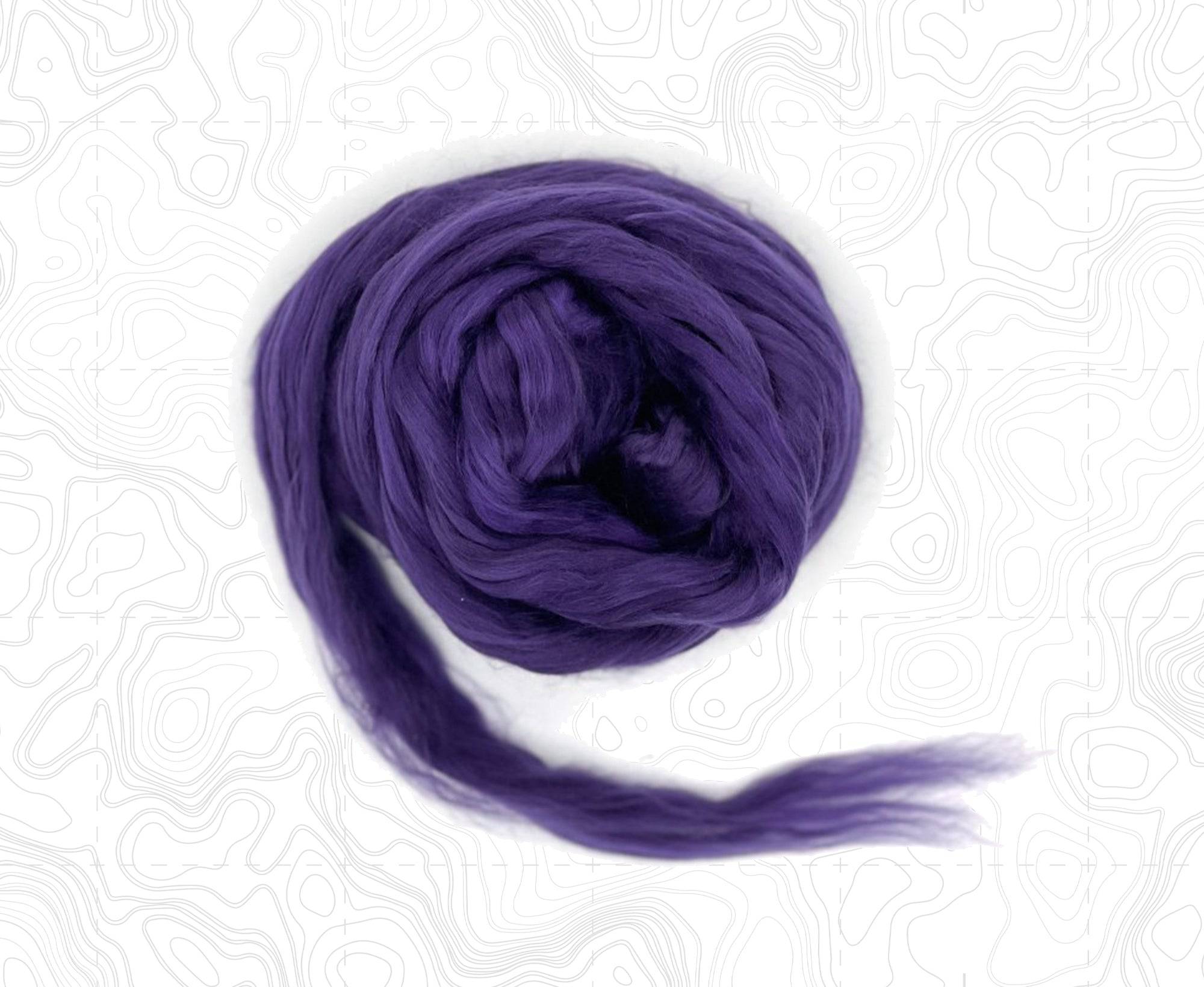 Doha Purple A Grade Mulberry Silk Top - World of Wool