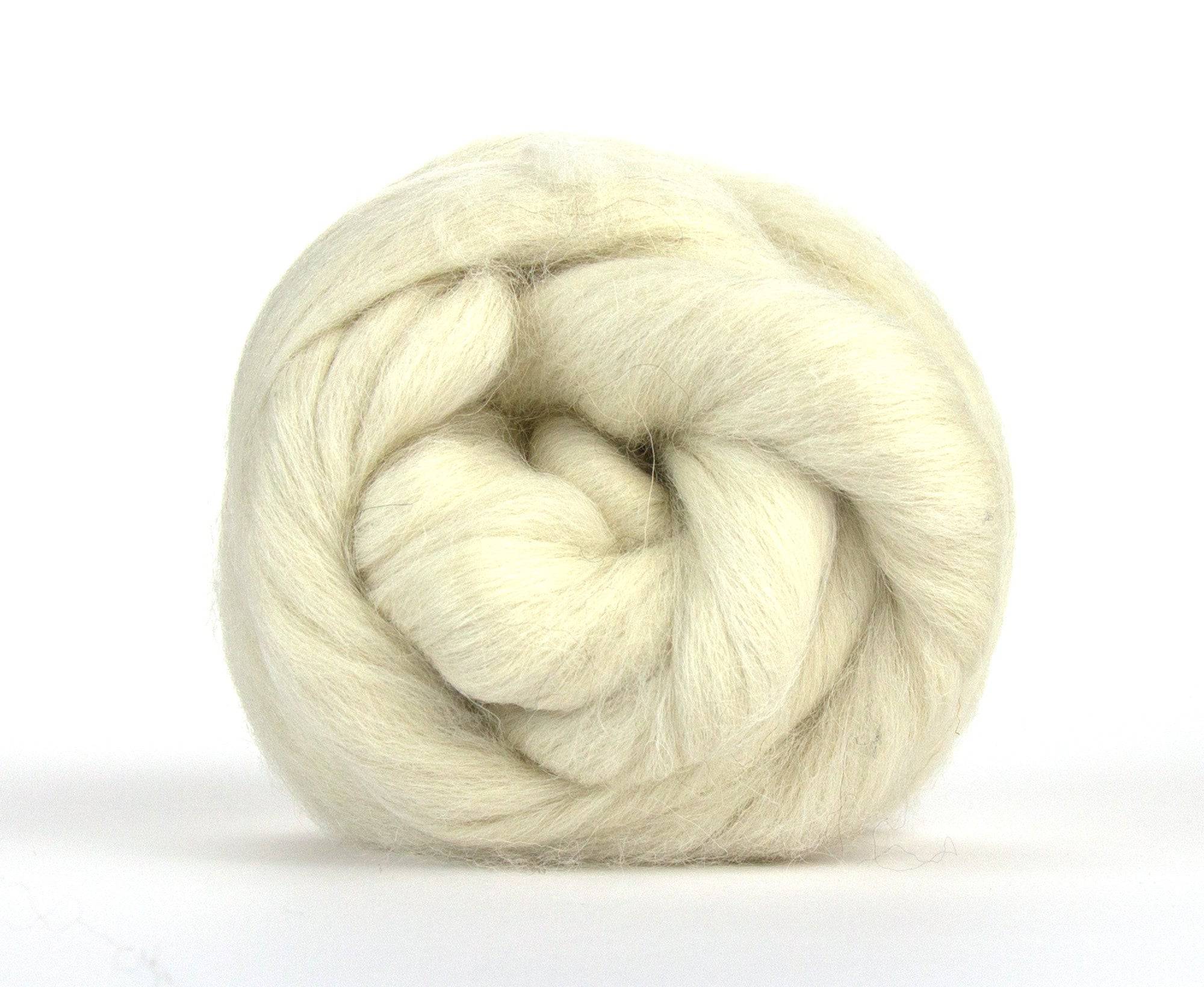 White De-Haired Llama Top - World of Wool