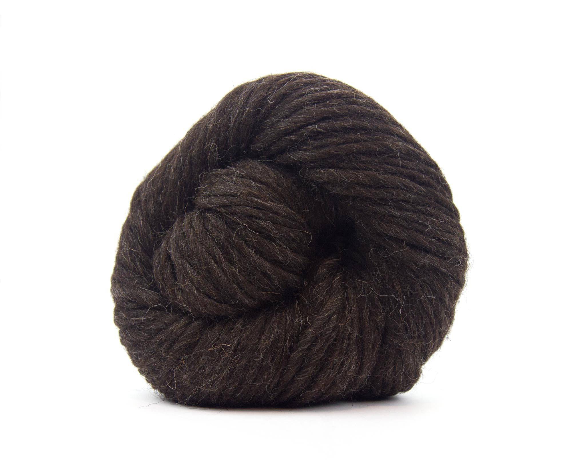 Black Shetland Super Chunky Weight Hank - World of Wool