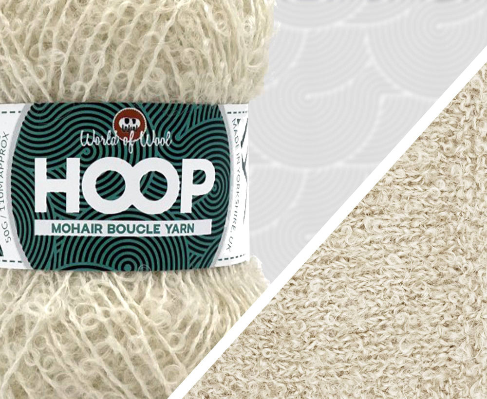 Dove Mohair Hoop Boucle - World of Wool