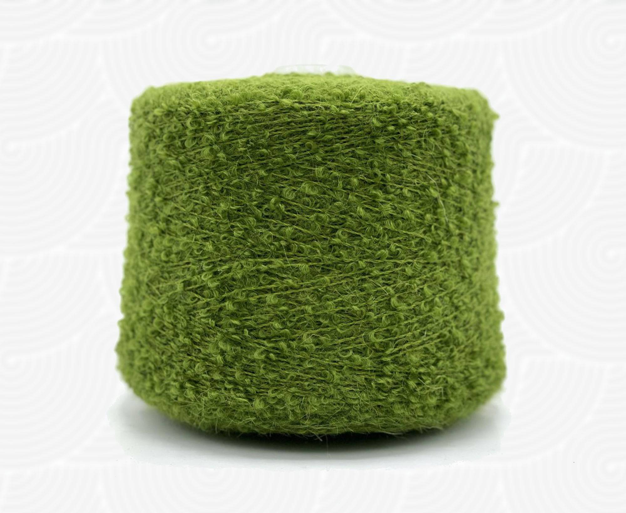 Tree Frog Mohair Hoop Boucle Cone - World of Wool