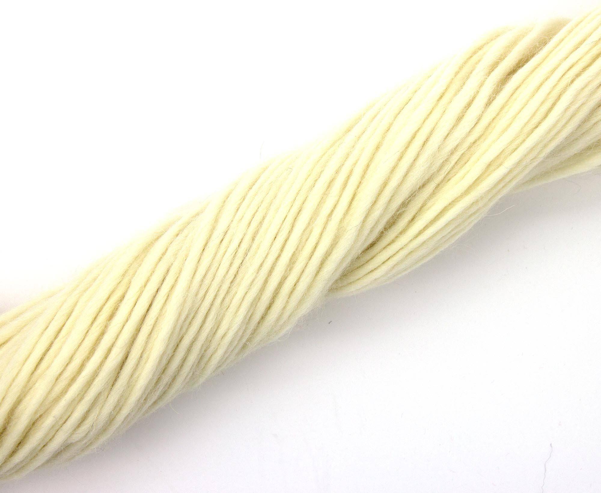 White Jacob Super Chunky Weight Hank - World of Wool